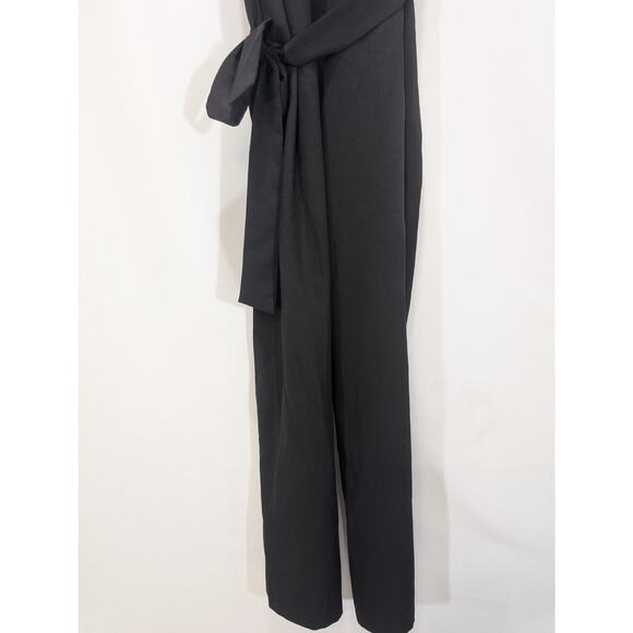 Banana Republic Black Ruffle Jumpsuit Women’s Size 6 - Picture 6 of 8